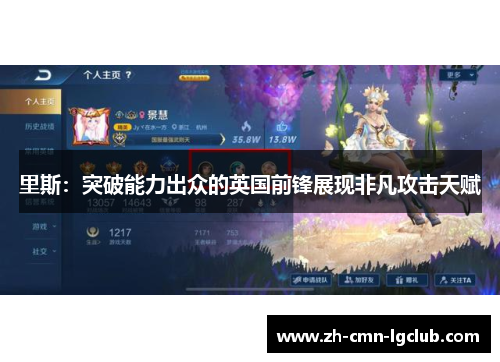 里斯:突破能力出众的英国前锋展现非凡攻击天赋 里斯:突破能力出众的英国前锋展现非凡攻击天赋